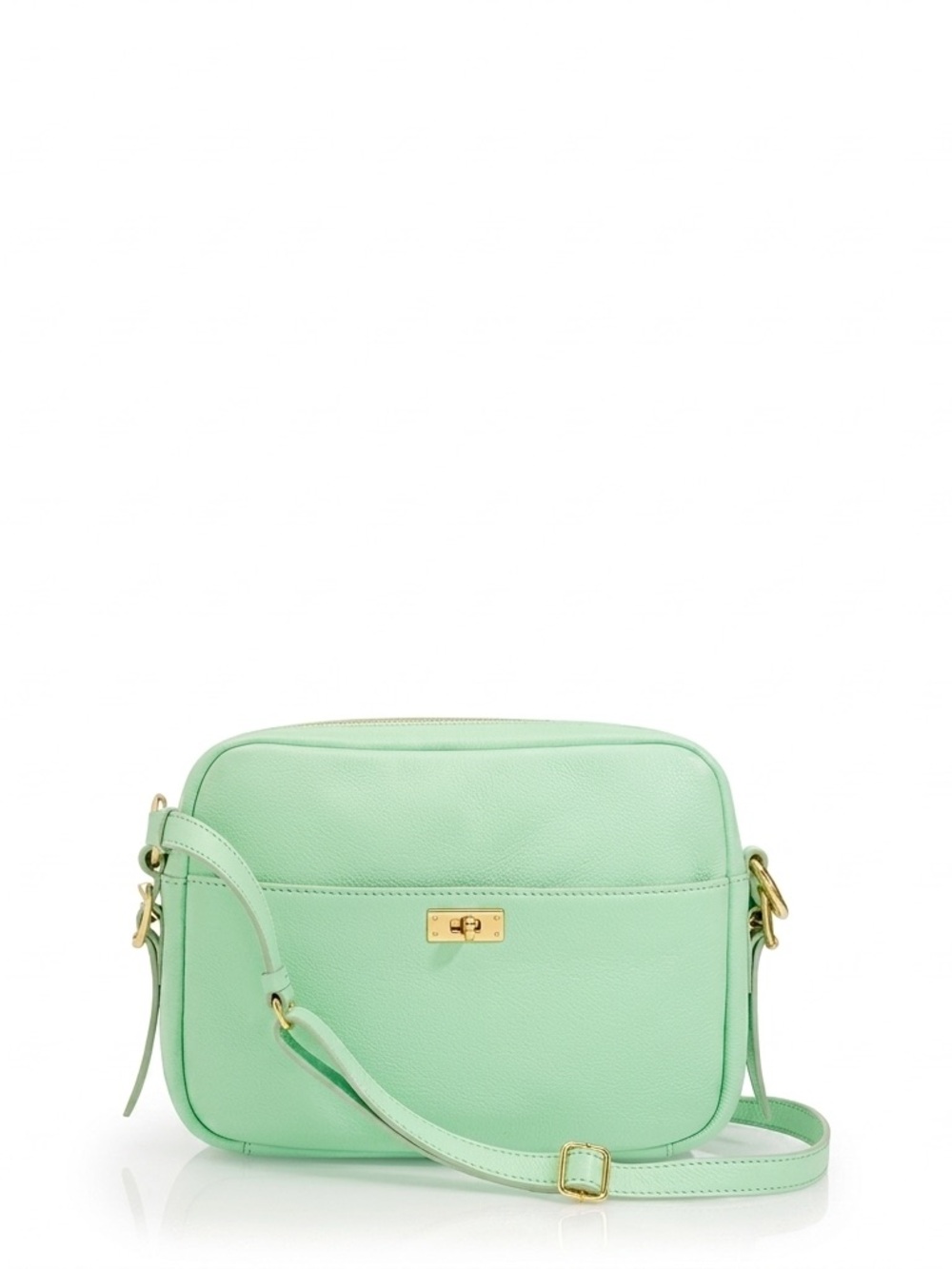 J. Crew| ‘Wixon’ Mint Green Leather Crossbody Satchel Purse Bag 6.5 x 9”